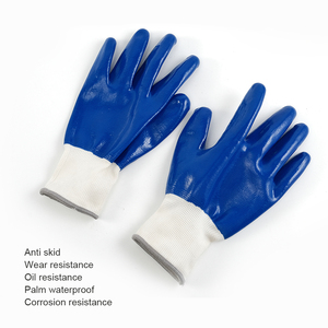 Nitrile 10mil Anti-Chemical Protective Work <b>Gloves</b> Durable Palm Coverage Breathable Comfort <b>Moisture</b>-Wicking Reliable Traction - Product Image 6
