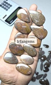 Cabochon en os de dinosaure de haute qualité, poli miroir, taille ovale, 20-40mm, lot en gros, pierre précieuse en vrac pour la fabrication artisanale de Gembone - Product Image 4