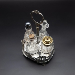 Luxury Tray Base Designer Silver Spices Seasoning Set Premium Tableware For Stylish Guest Serving And Dining From India - Product Image 1