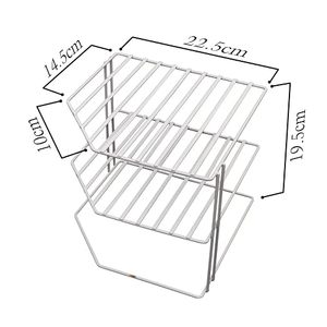 Étagère de rangement hexagonale à 3 niveaux pour vaisselle de cuisine, type moderne, empilable, non pliable - Product Image 4