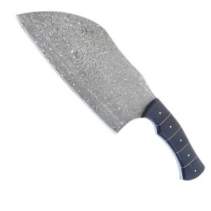 Couteaux à découper haute performance avec lame en acier robuste, manche en bois lisse et étui en cuir pour la préparation de la viande - Product Image 6