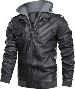 Chaqueta de Cuero Unisex para Invierno SHIFT SPORTS WA-005 - Tejido de PU Ecológico de Secado Rápido, Cuello Personalizable con Impresión, Exterior 100% Algodón - Product Image 6
