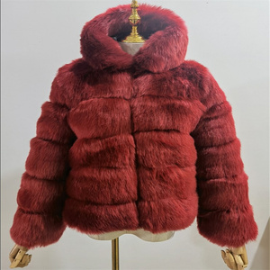 Veste matelassée réversible imperméable pour femme avec logo personnalisé, capuche en fausse fourrure, fermeture éclair intégrale et ourlet à cordon, style hiver, couleur kaki, OEM - Product Image 2