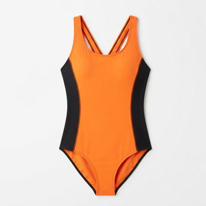 Traje de Baño Flexible de Una Pieza para Mujer, Ropa Deportiva de Natación con Estampado Personalizado, Tejido Elástico de Secado Rápido para Playa, Piscina y Entrenamiento - Product Image 1