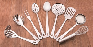 ชุดเครื่องครัวสแตนเลสขนาดกลางพร้อมอุปกรณ์ทอดอาหารเครื่องมือโลหะ - Product Image 2