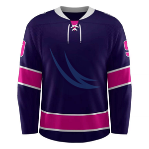 Camiseta de Hockey sobre Hielo Personalizada, Verde y Marrón a Rayas, Manga Larga, Sublimada, Absorbente de Humedad, Ropa Deportiva para Hombre Adulto - Product Image 6