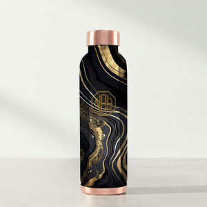 Botella de Agua Reutilizable de Cobre Puro de Alta Calidad, 950 ml, Tapa Hermética, Logotipo Personalizado, Color Personalizado, Moderna y Elegante, Esmaltada - Product Image 1