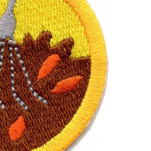 Écusson brodé personnalisé loup, thermocollant ou à coudre, pour vêtements, chapeaux, sacs, vestes, sweats à capuche, uniformes, avec design tissé. - Product Image 5