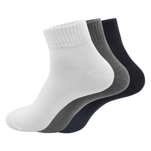 Chaussettes courtes en coton respirant, couleur unie, tricot fines, pour adultes, usage décontracté estival, blanc, gris, noir - Product Image 4