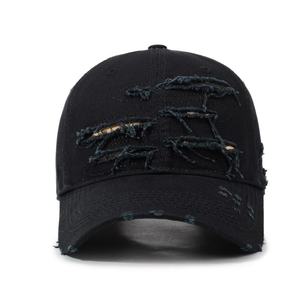 Wholesale Vintage Washed Sporty Terry Distressed Ponytail Baseball <b>Cap</b>-CotWashed Hip Hop Coffee Brown - Product Image 2