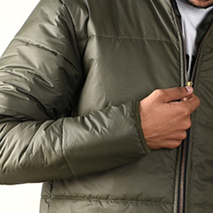 Custom Hooded Embroidery Front Full Button Puffer <b>Jacket</b> for Men 2026 New Design OEM <b>Zipper</b> Casual Winter <b>Jacket</b> <b>With</b> <b>Pockets</b> - Product Image 4