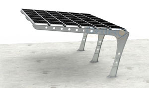 Belle Performance Paysage Quatre Pôles En Acier Installation Simple Montage Solaire Carport - Product Image 3