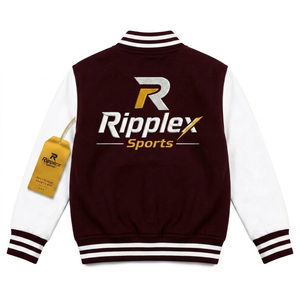 Classic kids varsity jacket Stylish kids varsity jacket with soft fabric comfortable fit and sporty look for school outings - Product Image 2