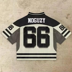 เสื้อเจอร์ซีย์อเมริกันฟุตบอลสไตล์วินเทจแบบเรโทรสตรีทแวร์สั่งทำได้ คุณภาพดี ราคาถูก สำหรับผู้ชาย - Product Image 2