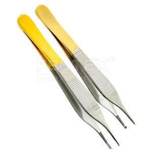 Forceps manuel ADSON en acier inoxydable allemand de qualité supérieure, à dents 1x2, marron, pour pansements, 12 cm - Product Image 5
