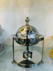 Luxurious Design Restaurant Tools and Equipment Catering Round Gold Chaffing Dish Best Party Ware Wedding Ware Usage single bowl - Product Image 3