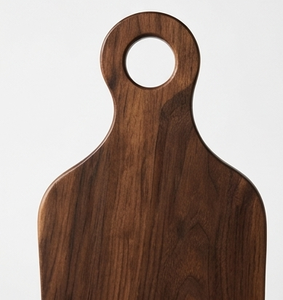 Planche de service de luxe en bois de manguier à poignée ronde, planche à découper moderne avec découpe supérieure et trou, plateau - Product Image 2