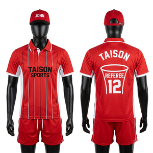 เสื้อกรรมการเน็ตบอลพรีเมียม 180 GSM โพลีเอสเตอร์ สีน้ำเงิน ลายทอง ดีไซน์แบบแผง  พร้อมสกรีนโลโก้ตามสั่ง - Product Image 5