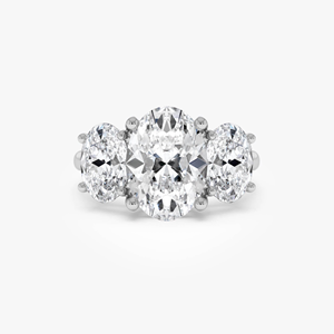 Anillo de compromiso clásico con diamante ovalado de 5 quilates para mujer, oro amarillo, diamante cultivado en laboratorio con certificación IGI. - Product Image 4