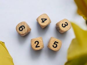 <b>Wood</b> Game Dice Cube Handmade Timber Gaming <b>Block</b> Educational Counting Dice Math Activity Montessori Learning Material - Product Image 1