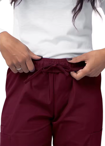 Ensemble de blouses médicales rouge vin pour femmes, col en V, vêtements d'hôpital, tenue clinique professionnelle, uniforme d'infirmière - Product Image 6