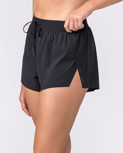 Women's Summer Spandex/Cotton Casual Shorts Breathable Wide Leg <b>Pants</b> with Pocket Regular Fit Plain Dyed <b>High</b> <b>Waist</b> Eco-Friendly - Product Image 5