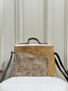 กระเป๋าถือหนังรีไซเคิลหรูหราแฟชั่นใหม่สำหรับ2024กระเป๋าเงินสำหรับผู้หญิงกระเป๋าคาดลำตัวพิมพ์ลายงูแบรนด์ดัง - Product Image 5