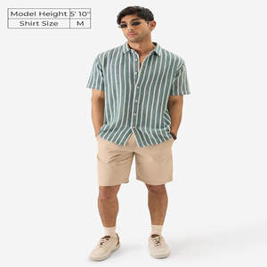 เสื้อยืดคอกลมแขนสามส่วนทรงหลวมสำหรับผู้ชายเสื้อออกกำลังกายเล่นยิมฟิตเนสแบบออกแบบได้ตามต้องการของอินเดีย - Product Image 3