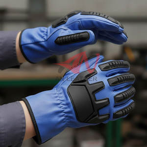 Designed For Professional Use Leather TPR Impact <b>Gloves</b> With Durable Leather And TPR Guard For Safety - Product Image 4