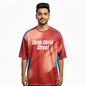 T-shirt Homme Oversize Sublimation Streetwear Décontracté Mode Quotidienne Coupe Classique Polyester/Coton Respirant Anti-Plis - Product Image 1