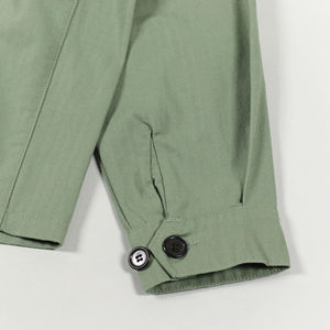 Veste de travail en toile de coton personnalisée pour l'hiver, style safari, avec poches plaquées sur le devant, imperméable et écologique pour hommes - Product Image 5