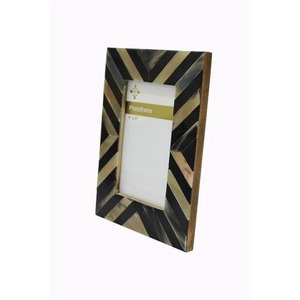 Natural Buffalo Horn Foldable Handmade Eco-Friendly Durable Rectangle Tabletop Rustic Vertical Photo <b>Frame</b> - Product Image 3