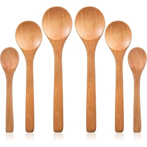 Utensilio para Servir Alimentos Seguro y Duradero, Cuchara de Madera de Alta Calidad con Acabado Liso para Cocinar en la Cocina - Product Image 2