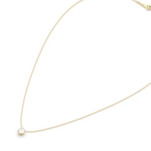 Colliers pendentifs REYES personnalisés en argent sterling 925 avec moissanite taille brillant rond de 0,43 carat, certifiés GRA, bijoux pour femmes - Product Image 6