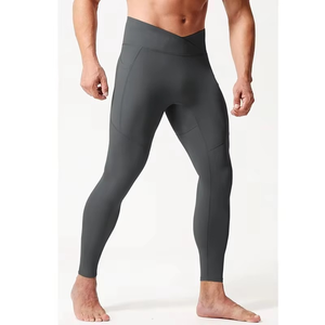 <b>Men</b> Gym Wear Tight Leggings With Pocket Running Sports Fitness Jogging <b>Pants</b> Quick Dry Trousers Workout Training <b>Yoga</b> Bottoms - Product Image 6