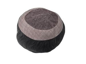 Meilleure vente au Bangladesh : Perruque toupet en cheveux naturels gris, ondulés, doux, mono, prothèse capillaire, cheveux indiens, imperméable, style vague profonde lâche - Product Image 3