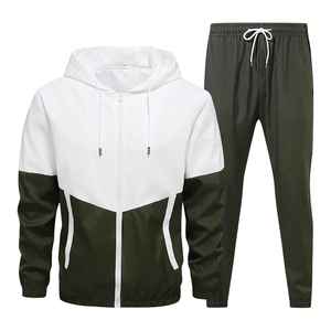 Ensemble de survêtement coupe-vent d'été personnalisé pour homme, grande taille, veste respirante et pantalon de jogging, ensemble de sport deux pièces - Product Image 1
