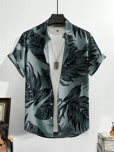 เสื้อฮาวายชายหาดลำลองผู้ชาย ผ้าโพลีเอสเตอร์ 100% ขายดี ลายพิมพ์ทั่วตัว สไตล์ยุโรปอเมริกัน กระดุมแถวเดียว พิมพ์ลายดิจิตอล 3 มิติ - Product Image 3