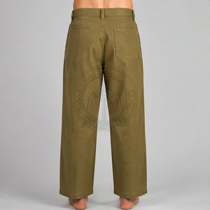 Pantalon Militaire Américain Premium en Toile Robuste Légère Coupe Droite Décontractée Taille Sûre Écologique - Product Image 2