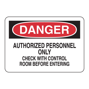 Panneau de signalisation de danger « Personnel autorisé uniquement » 7 x 10 pouces, panneau d'avertissement pliable pour zones restreintes - Product Image 2