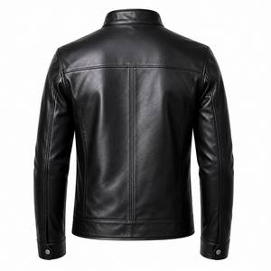 Veste d'hiver matelassée en cuir véritable pour homme de qualité supérieure - Coupe-vent, imperméable, confortable, douce, moderne, décontractée, vêtement d'extérieur de luxe - Product Image 6