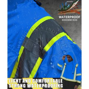 High Visibility Polyester Front Zipper Reflective Safety Jacket Wholesales Custom Logo Construction Winter Clothes Safety Wear - Product Image 3