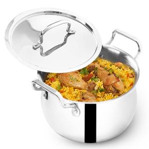 Marmite de cuisson polyvalente antiadhésive en acier inoxydable avec couvercle, faitout durable, casserole à soupe résistante à la chaleur, ustensile de cuisine pour la maison - Product Image 5