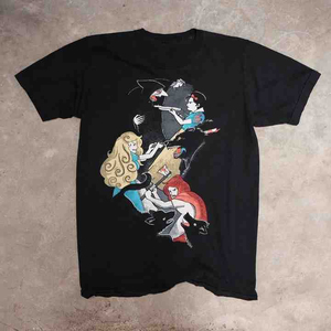 T-shirt noir à manches courtes et col rond pour homme, design uni, coupe décontractée, 100 % polyester jersey, anti-plis, séchage rapide - Product Image 2