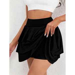 Falda Mini Plisada de Cintura Alta Azul Claro para Mujer al por Mayor, Bajo MOQ, Envío Rápido - Product Image 3