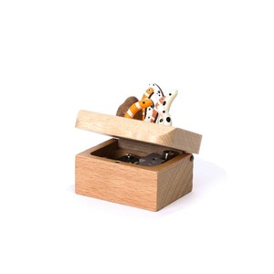 Mini caja de música de madera creativa, juguete animal de Anguila de jardín manchado - Product Image 5
