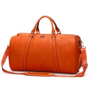 Sac de sport de luxe en cuir portable de haute qualité avec logo personnalisé, fermeture éclair, grand sac de voyage - Product Image 6