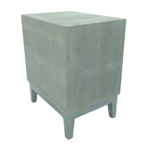 Daphoco Three-<b>Drawer</b> Chest Display Cabinet MDM Shagreen Leather Modern <b>Antique</b> Design for Living Room Home Office Hotel - Product Image 4