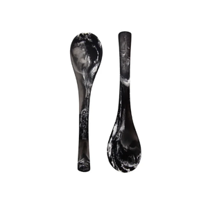 Cuillère de service contemporaine en résine, manche long, écologique, finition miroir, accessoire de cuisine, pour fêtes, cadeau de mariage, décorative - Product Image 6