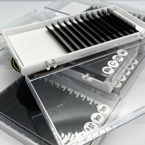 Top Quality Wholesale <b>Lash</b> Trays Pre Made <b>Fan</b> Eyelash Extensions Short Stem Long Stem Promade <b>Lash</b> Extension <b>Fans</b> <b>Premade</b> <b>Lash</b> - Product Image 3